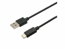 C-TECH kabel USB 2.0 AM na Type-C kabel (AM/CM), 2m, černý