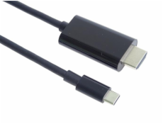 PremiumCord USB-C na HDMI kabel 2m rozlišení 4K*2K@60Hz FULL HD 1080p