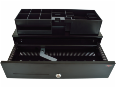 VIRTUOS SK-500 pokladní zásuvka - bez kabelu, pořadač 6/8, 9-24V, černá