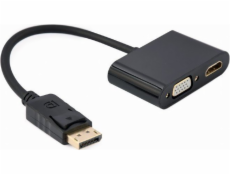 Gembird A-DPM-HDMIFVGAF-01 DisplayPort male to HDMI female + VGA female adapter cable black