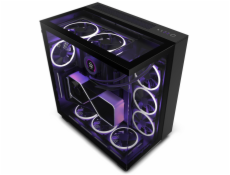 NZXT skriňa H9 Elite dvojkomorová ATX / 3xRGB 120 mm / 1x 120mm fan / presklená / RGB&fan controler / čierna