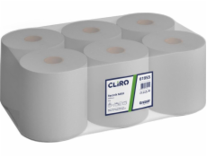 Cliro Cliro Maxi - papírový ručník v roli maxi, odpadní papír, 6 válců, 150 m - šedá