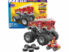 Mattel Building Blocks Guard MEGA BLOKS Hot Wheel Monster Trucks 5-alarm + ATV Rover Sada vozidiel na stavbu tehál HHD19 p4 MATTEL