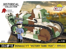 Cobi Cobi 2992 Historická sbírka Velká válka francouzský renault FT Victory Tank 1920 tank