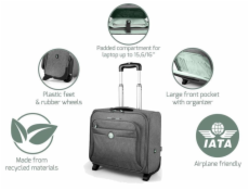 PORT DESIGNS YOSEMITE ECO TROLLEY 15,6&quot; taška na kolečkách, šedá