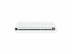 Ubiquiti UISP Switch Pro - 24x Gbit RJ45 port, 4x SFP+ port, 16x PoE Out 27V, (PoE budget 220W)