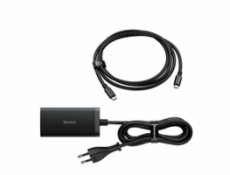 Baseus GaN5 Pro rychlonabíjecí stolní adaptér 2x USB-C + USB-A + HDMI 67W 1.5m kabel černá