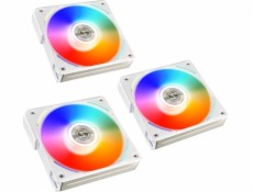 Lian Li UNI FAN AL120 RGB PWM ventilátor, 3-pack včetně regulátoru - 120mm, bílý