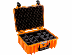 B&W Outdoor Case 5000 incl. divider system orange