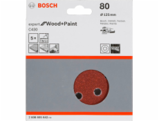 Bosch Brusny list C 430 D125MM drevo granul. 80 5 St.
