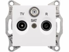 Schneider Electric Sedna RD/TV/SAT průchozí anténní zásuvka bílá (SDN3501421)