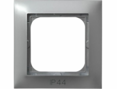 Ospel Impresja 1-násobný rám pro konektory, stříbrný (RH-1Y/18)