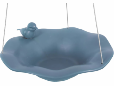 Zolux ZOLUX Keramické pítko/bazén s figurkou ptáčka, modrošedá barva