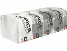 Kancelářské výrobky ZZ skládané ekonomické sběrové papírové ručníky KANCELÁŘSKÉ PRODUKTY, 1vrstvé, 4000 listů, 20 ks, bílé