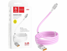 Denmen USB-A – USB-C kabel USB 1 m růžový (29363)