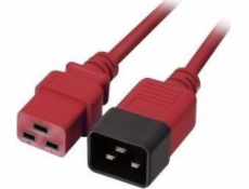 Lindy Lindy IEC-Netzverlängerung C19 auf C20 rot 2m napájecí kabel externí bulk