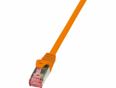 LogiLink Patchcord CAT6, S/FTP, PIMF, 0,25 m, oranžový (CQ2018S)