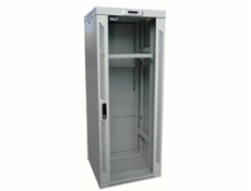 LEXI-Net 19  stojanový rozvaděč 22U, šířka 600mm, hloubka 600mm, nosnost 600 kg, skleněné dveře, složený, šedý