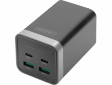 DIGITUS 4-Port Uni.USB Adapter 150W GaN,2xUSB-C,2xUSB-A,PD3.0