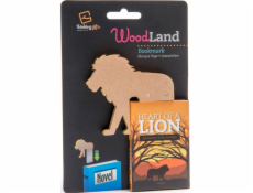 Thinking Gifts WoodLand Lion dřevěná záložka - lev