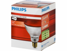 Philips infrared lamp PAR38 IR 100W E27 230V Red