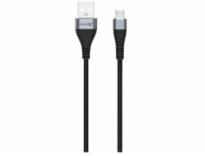 Kabel STANDART USB TypeA M, MicroUSB M 1,2m šedý GT-RH014