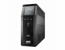 APC Back-UPS Pro, 2200VA/1320W, Tower, 230V, 4x Schuko and 2x IEC C13 outlets, RGB Lights, Pure Sine Wave, Midnight (Bla