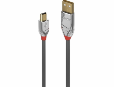 Lindy USB-A - miniUSB USB kábel 0,5 m sivý (36630)