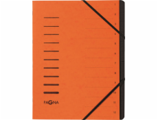 Pagna Folder 12 Fächer 1-12 oranžová