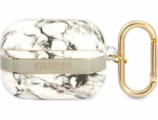 Ochranné puzdro Guess Marble Strap Collection pre AirPods Pro, šedé