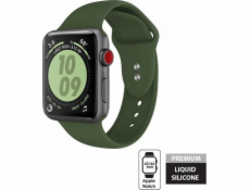 Kvapalný remienok Crong Crong – Remienok Apple Watch 42/44 mm (zelený)