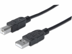 Manhattan USB-A – USB-B USB kábel 1 m čierny (353588)
