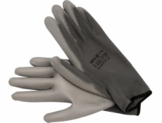 Yato Nylonové pracovné rukavice šedé 10" (YT-7472)