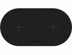 Cygnett nabíjačka Cygnett 20W duálna bezdrôtová nabíjačka (čierna)