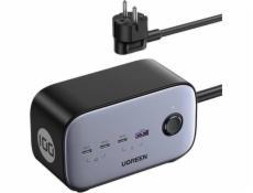 Ugreen napájacia lišta EU UGREEN CD270 napájacia lišta, 3x USB-C, 1x USB-A, 2x AC, 100W, 1,8m USB-C na Micro USB kábel UGREEN 15232, 1m (čierny)