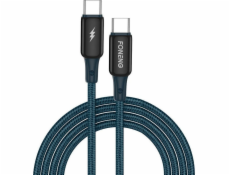 Foneng USB-C – USB-C kábel USB-C 1,2 m modrý (X87 Type-C to)