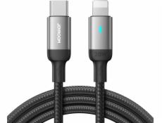 Joyroom USB-C – Lightning kábel 1,2 m čierny (JYR650)