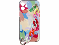 Hurtel Color Chain Case Gélové flexibilné púzdro s retiazkovým príveskom pre iPhone 13 Pro Multicolor (4)