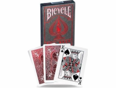 Karty na bicykel Metalluxe červené