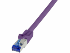 LogiLink Logilink Patch kábel Ultraflex, Cat.6A, S/FTP, fialová, 0,5 m