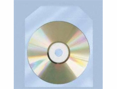 Polypropylénový obal na CD / DVD, priehľadný s klipom - 100ks
