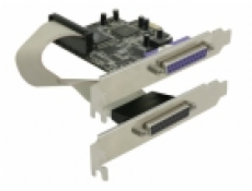 DeLock adaptér PCI Express x1 2xparalelní port