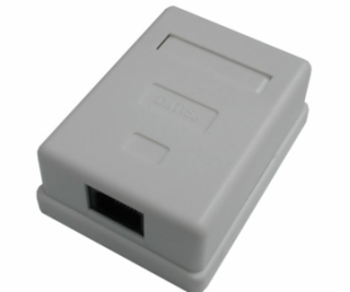 Jednozásuvka nad omietku - 1 x RJ45, UTP