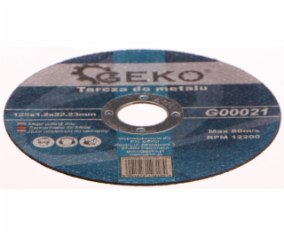 Řezný kotouč na ocel, 125x1,2mm, GEKO