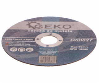Řezný kotouč na ocel, 125x1,0mm, GEKO
