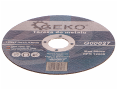 Řezný kotouč na ocel, 125x1,0mm, GEKO