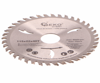 Kotouč pilový vidiový s otvory, 115x22x40T, GEKO