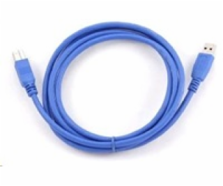GEMBIRD Kabel USB 3.0 A-B propojovací 1,8m (modrý)
