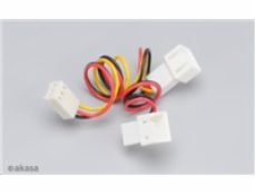AKASA Kabel  rozdvojka napájení 3pin fan na 2x 3pin