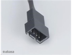 AKASA PWM fan extension cable, 30cm  cable with 4pin connectors for PWM and 3pin fans